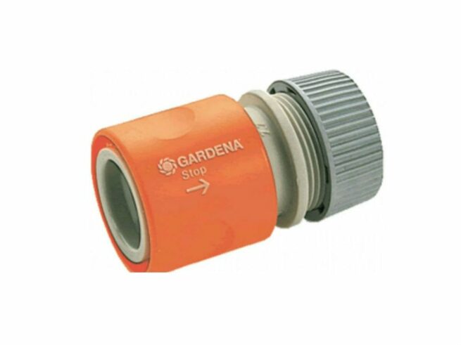 GARDENA  Slangekobling med stop (Ø13mm 1/2")