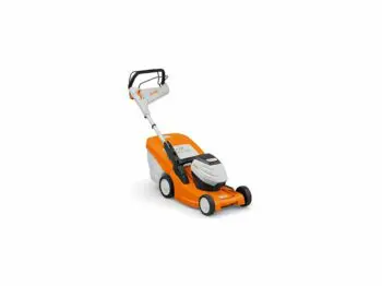 orange STIHL plæneklipper