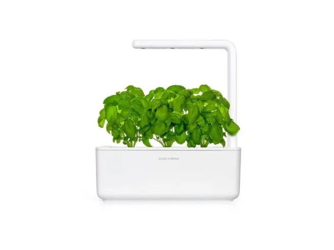 hvid click and grow smart garden 3 med basilikum