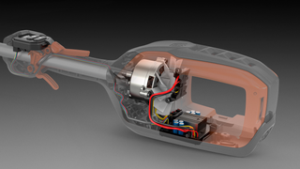 batterimotor i husqvarna-maskine