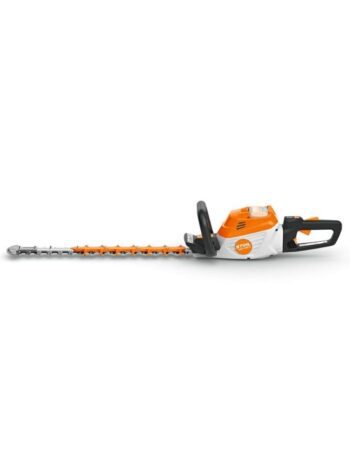 STIHL HSA 140 R batteridrevet hækkeklipper med 750 mm sværd. Produkt vist fra venstre side