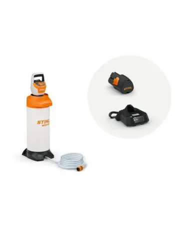 STIHL WSA 40 batteridrevet vandpumpesystem til professionel brug sammen med STIHL skæremaskiner, samt STIHL SG 21 og STIHL SG 31 sprøjter.