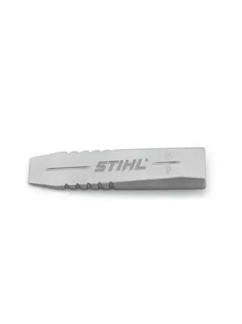 STIHL Fælde og flækkekile i aluminium. Vejer 800g.