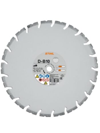 STIHL D-B10 diamantskæreskive Ø 300 mm til skæring i armeret beton, beton og mursten. Kompatibel med STIHL TS 410, TS 480i og TSA 300